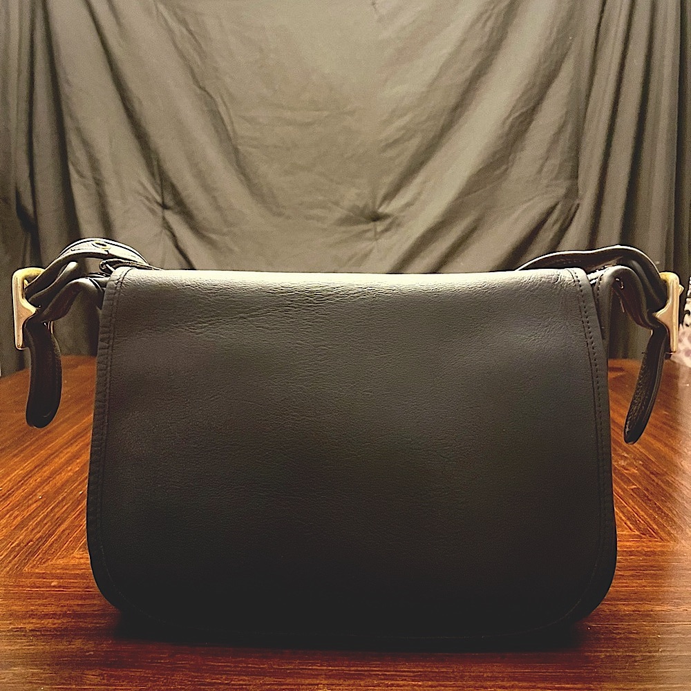 Vintage Coach Slim Satchel 9951 Black Made in USA